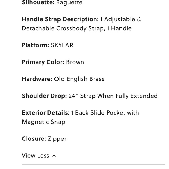 Fossil Skylar Baguette - Picture 3 of 9